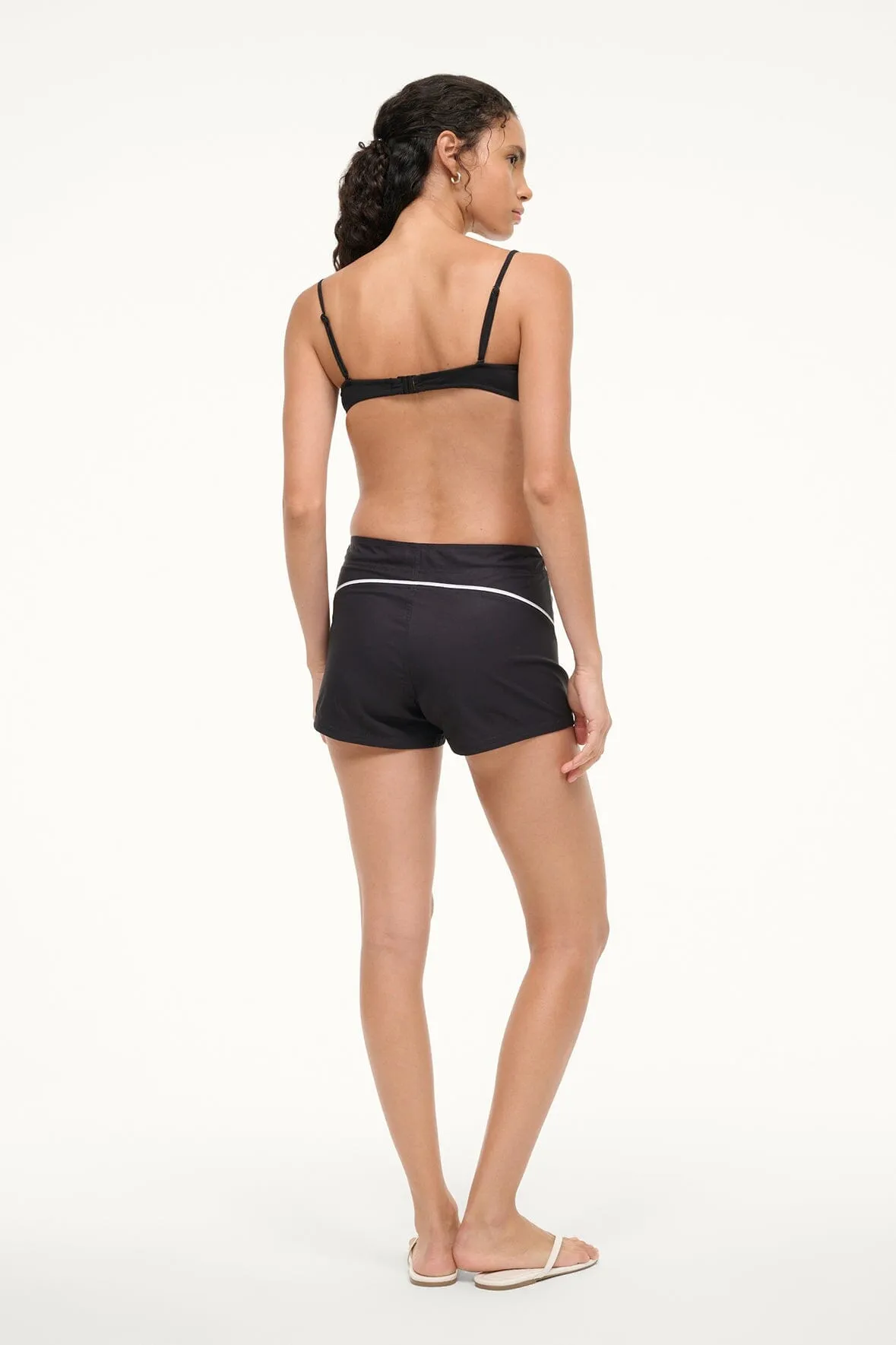 PIER BOARD SHORT | BLACK WHITE sold by STAUD product image thumbnail 4