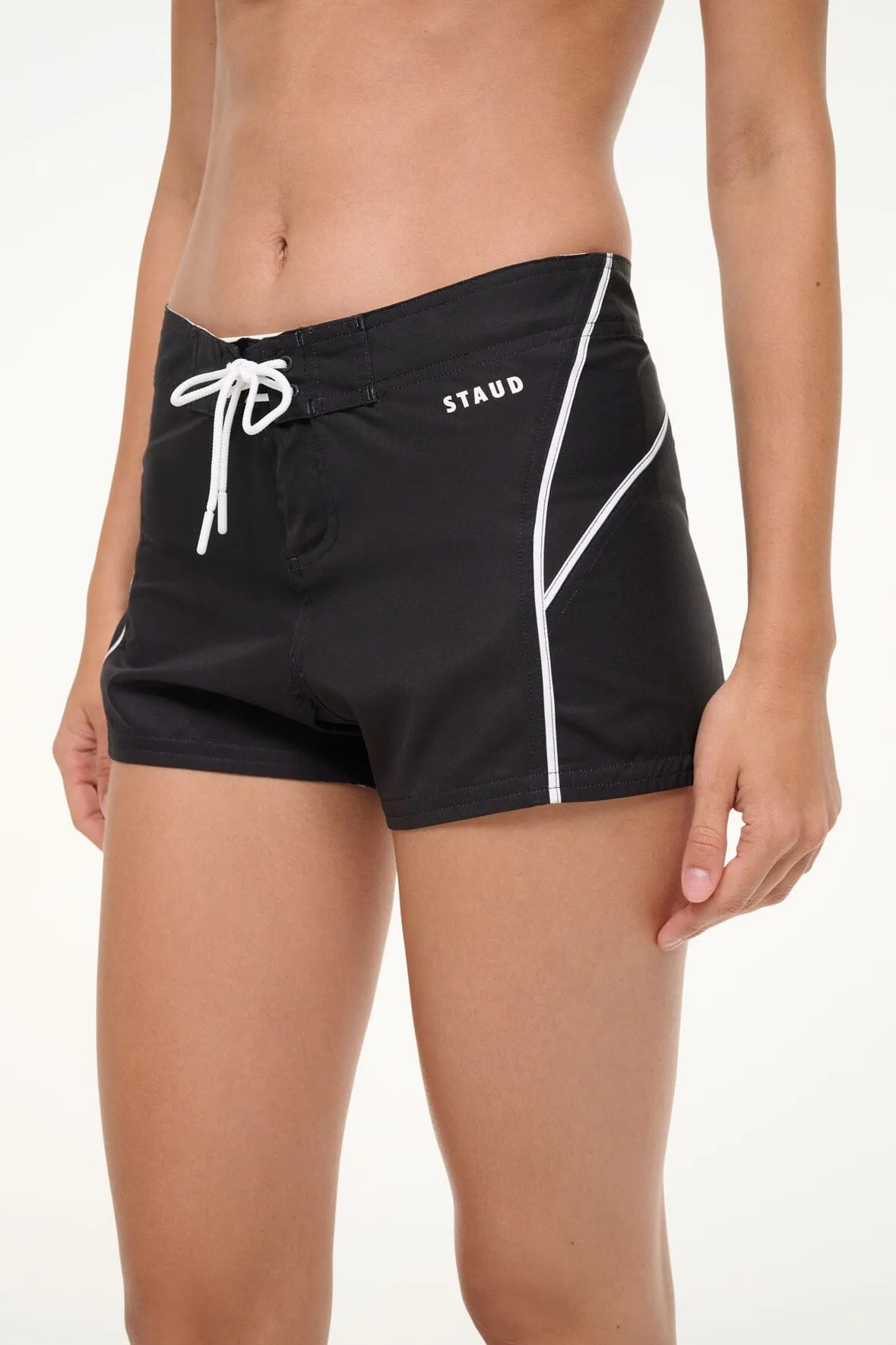 PIER BOARD SHORT | BLACK WHITE sold by STAUD product image thumbnail 2