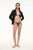 SISLEY STRING BIKINI BOTTOM | BLACK WOODBLOCK DITSY FLORAL sold by STAUD