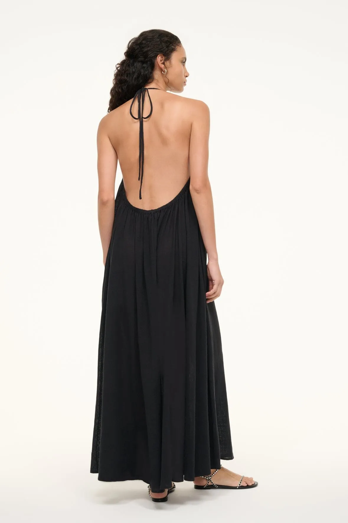 NIGHTSHADE MAXI COVERUP DRESS | BLACK sold by STAUD product image thumbnail 2