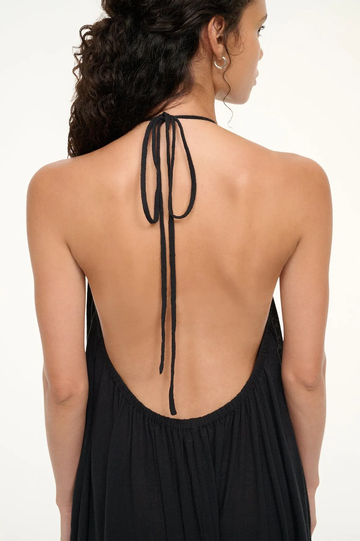 NIGHTSHADE MAXI COVERUP DRESS | BLACK sold by STAUD product image thumbnail 5