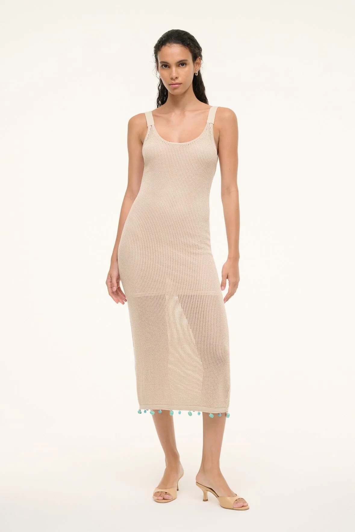 FLORIA DRESS | NATURAL sold by STAUD product image thumbnail 4