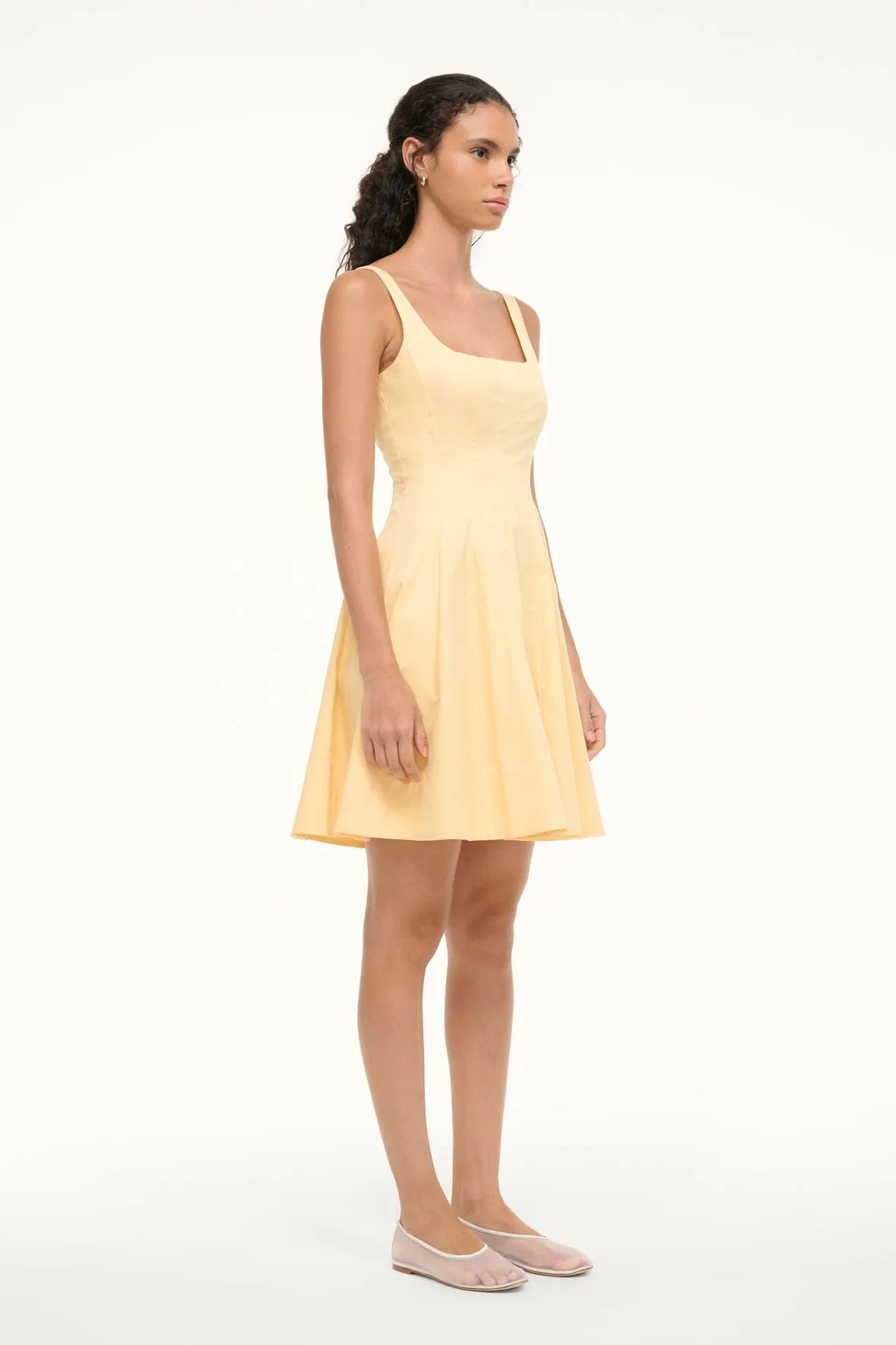 MINI WELLS DRESS | PALE HONEY sold by STAUD product image thumbnail 3
