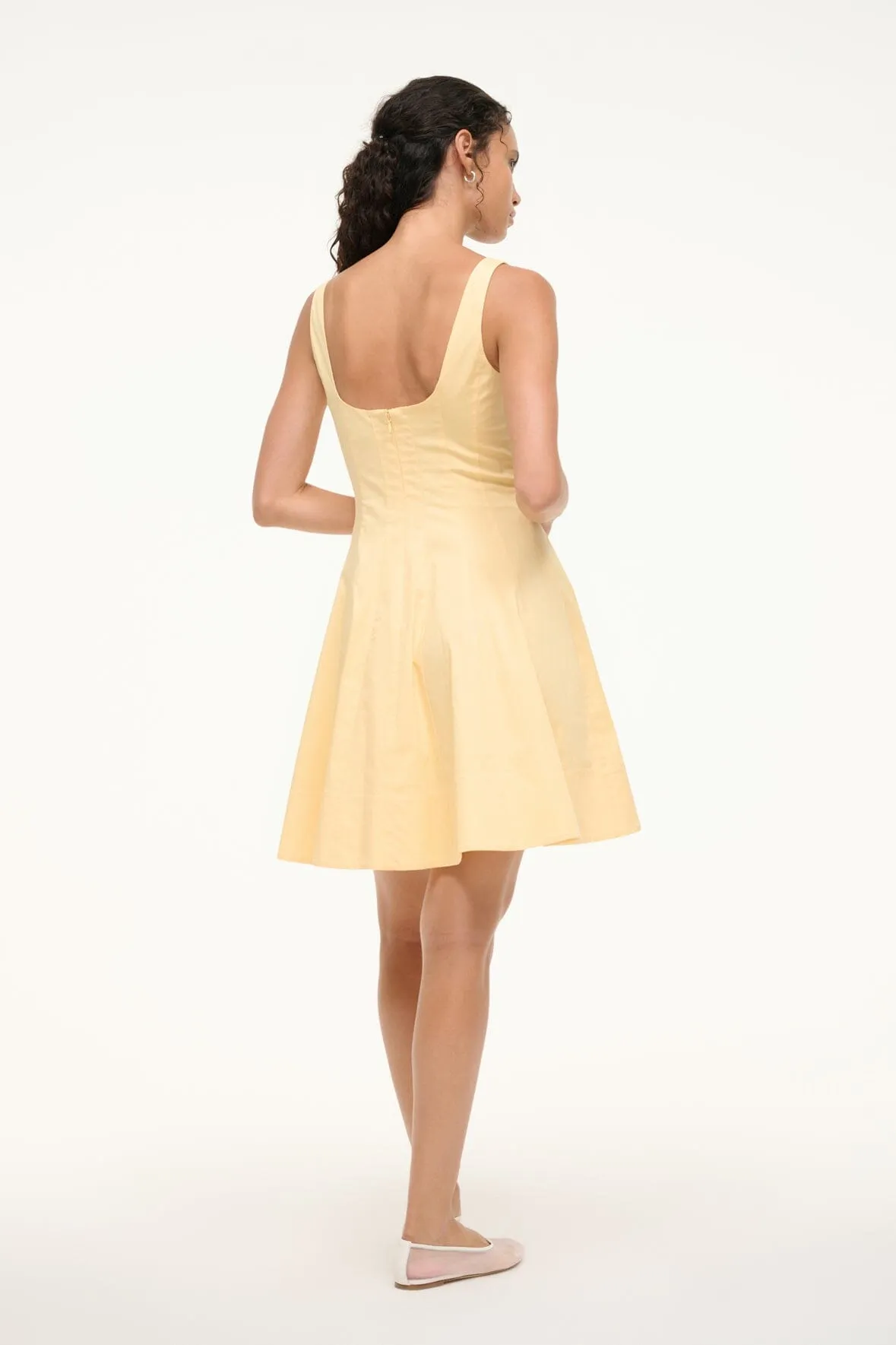 MINI WELLS DRESS | PALE HONEY sold by STAUD product image thumbnail 5