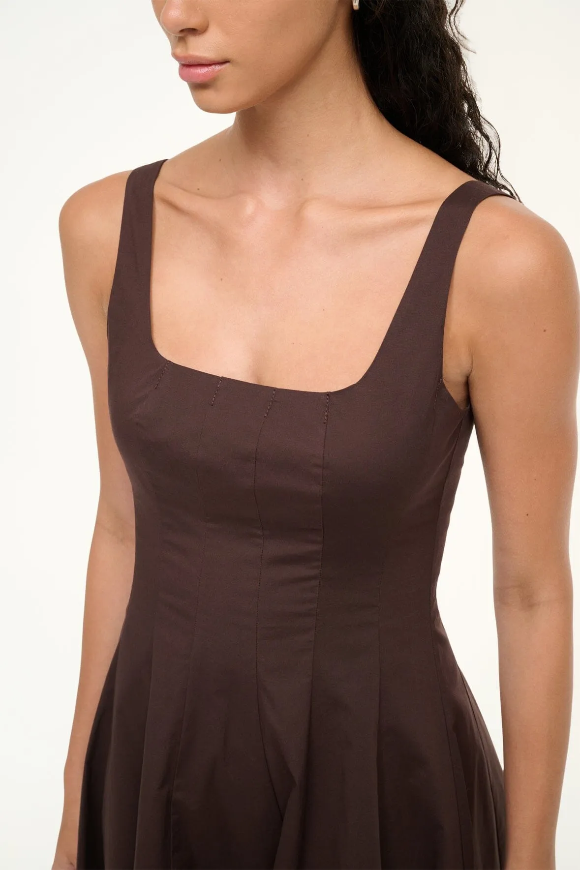 MINI WELLS DRESS | EARTH sold by STAUD product image thumbnail 5