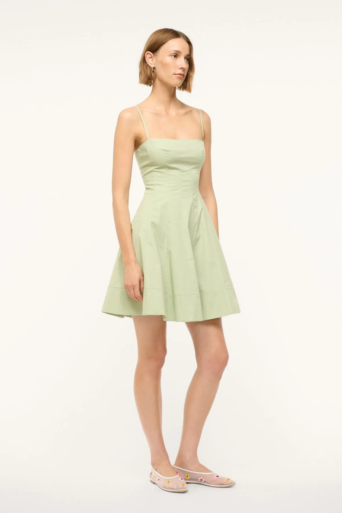 WYLIE MINI DRESS | PALE JADE sold by STAUD product image thumbnail 2