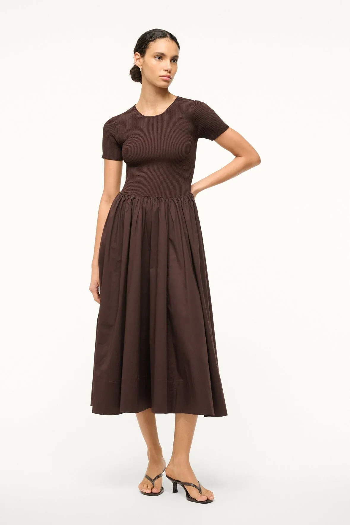 YSABEL DRESS | EARTH sold by STAUD
