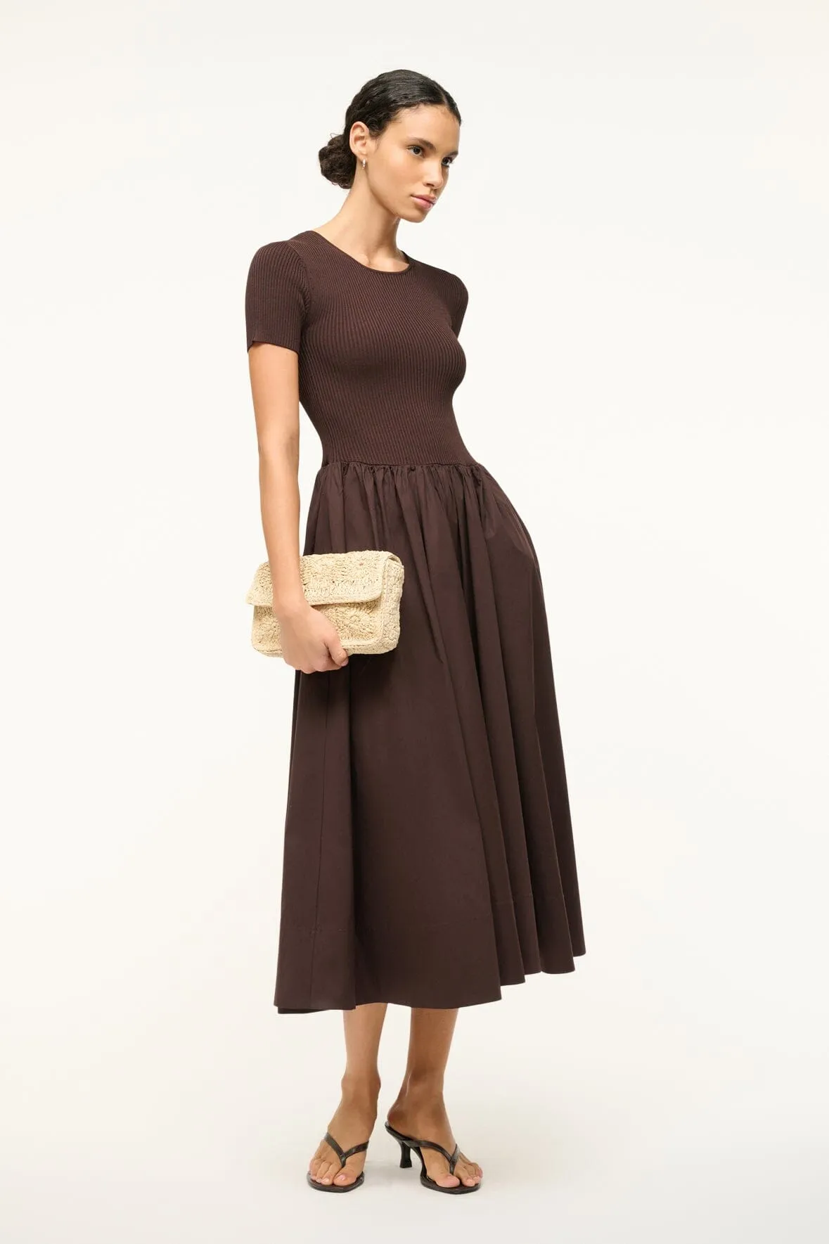 YSABEL DRESS | EARTH sold by STAUD product image thumbnail 5