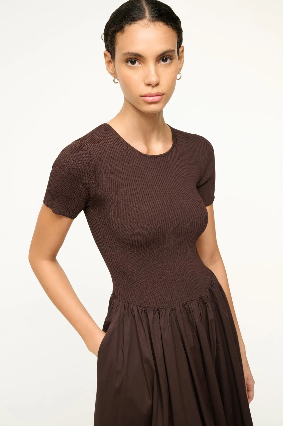 YSABEL DRESS | EARTH sold by STAUD product image thumbnail 2