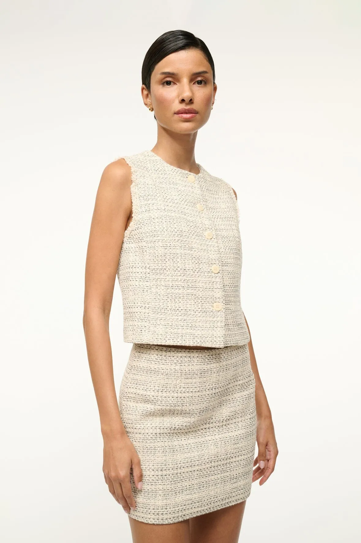 VERONICA VEST | IVORY MULTI sold by STAUD product image thumbnail 3