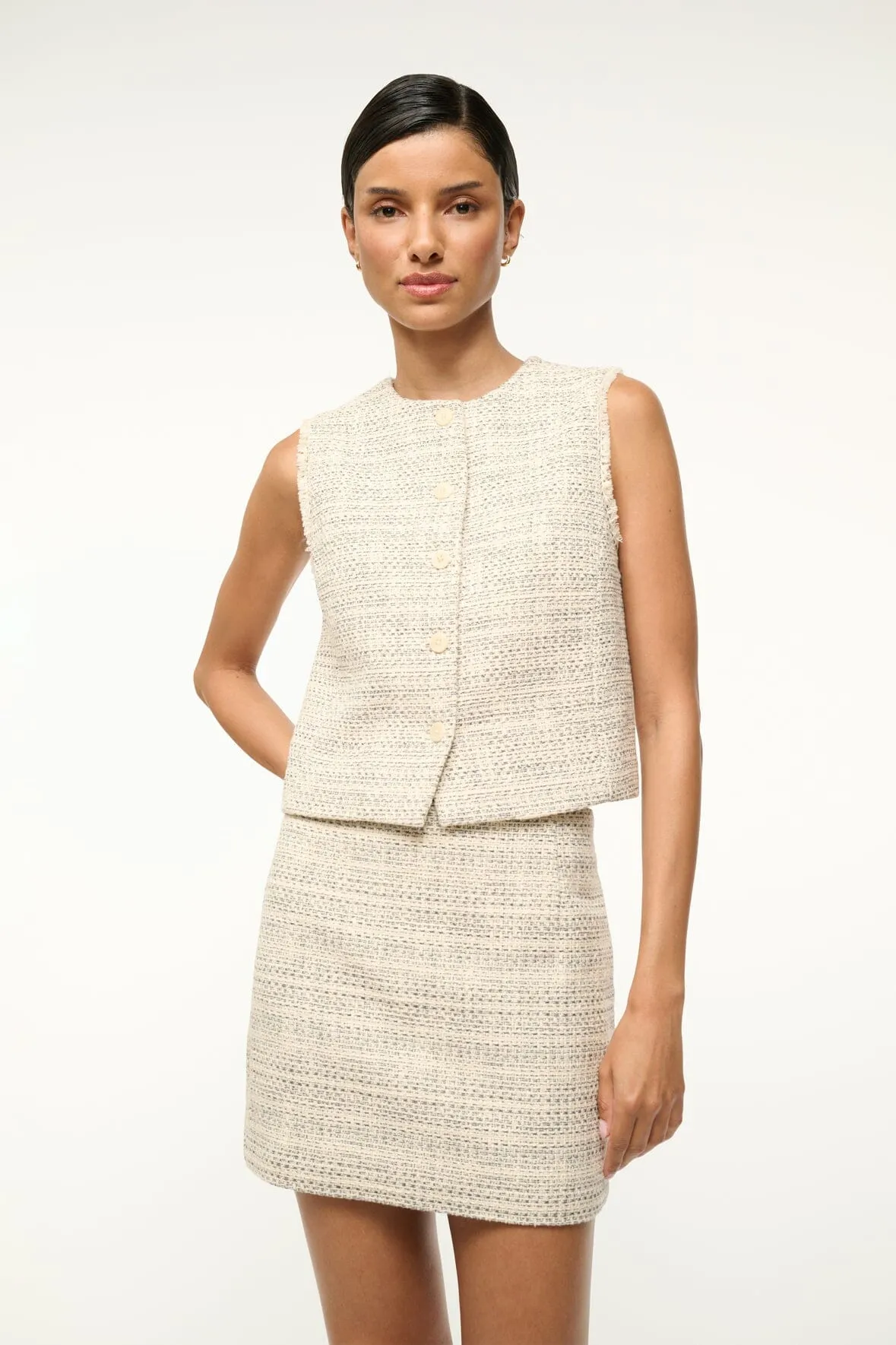 VERONICA VEST | IVORY MULTI sold by STAUD product image thumbnail 2