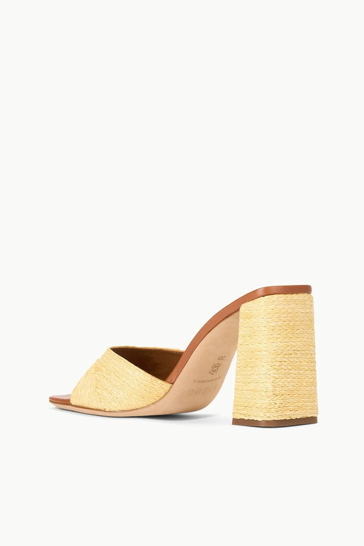 SLOANE HEEL | NATURAL RAFFIA sold by STAUD product image thumbnail 5