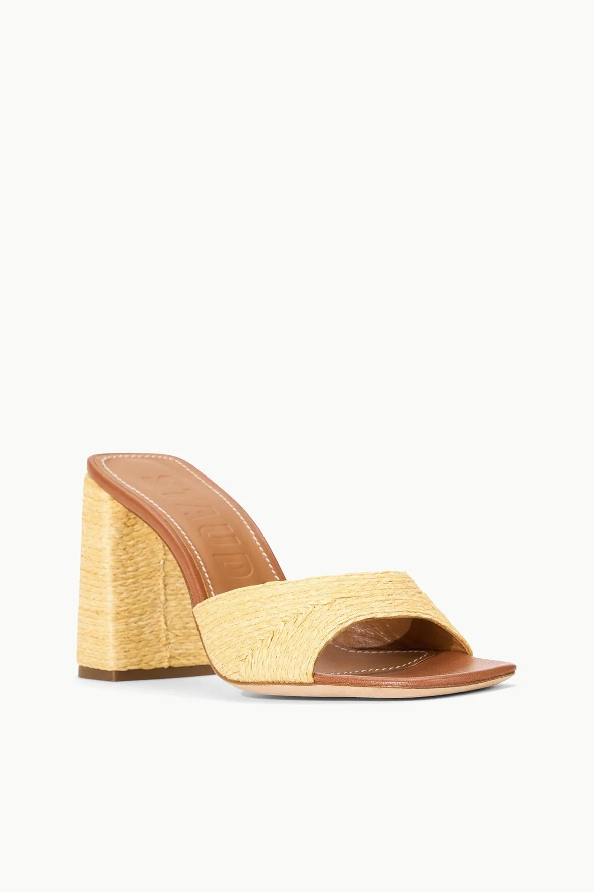 SLOANE HEEL | NATURAL RAFFIA sold by STAUD product image thumbnail 3