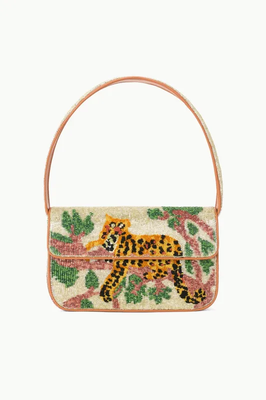 TOMMY BEADED BAG | JUNGLE LEOPARD sold by STAUD