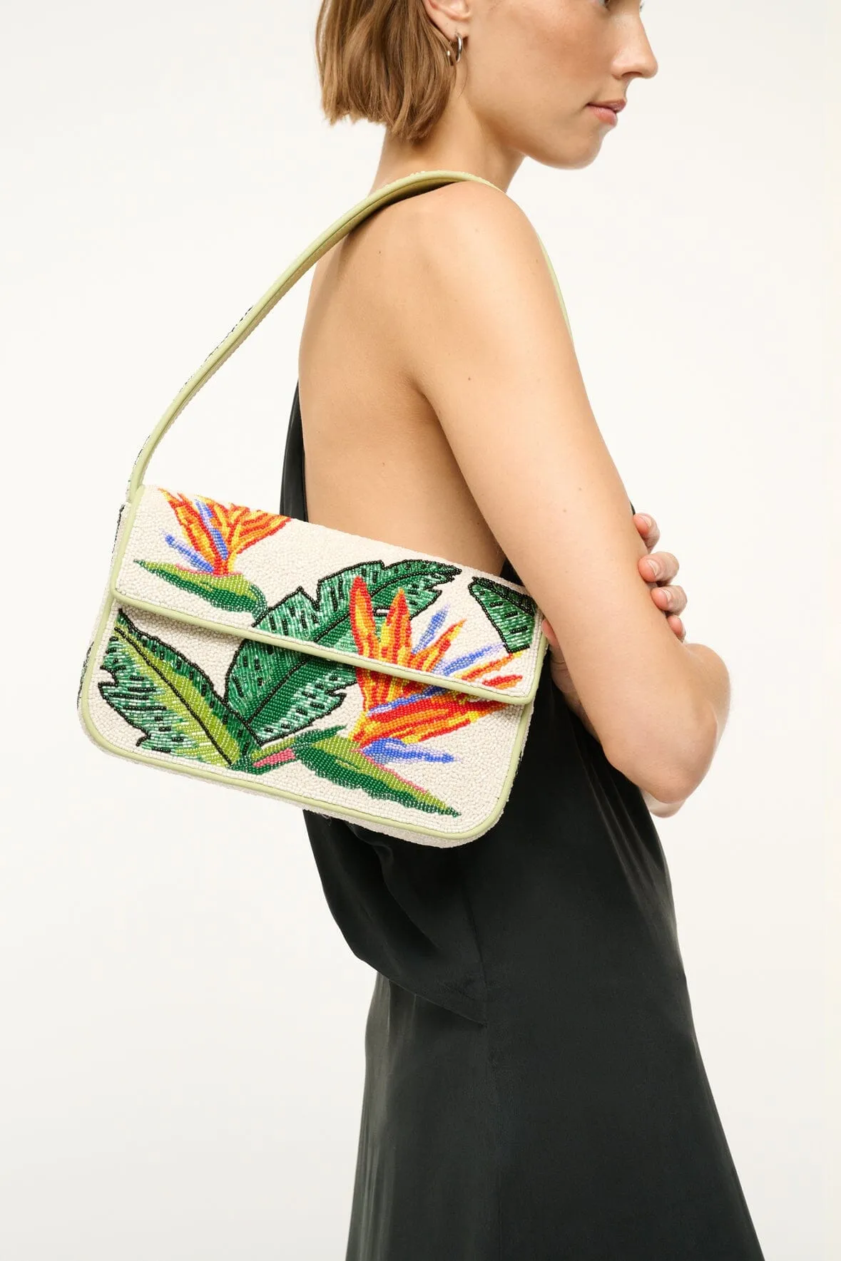 TOMMY BEADED BAG | BIRDS OF PARADISE sold by STAUD product image thumbnail 2