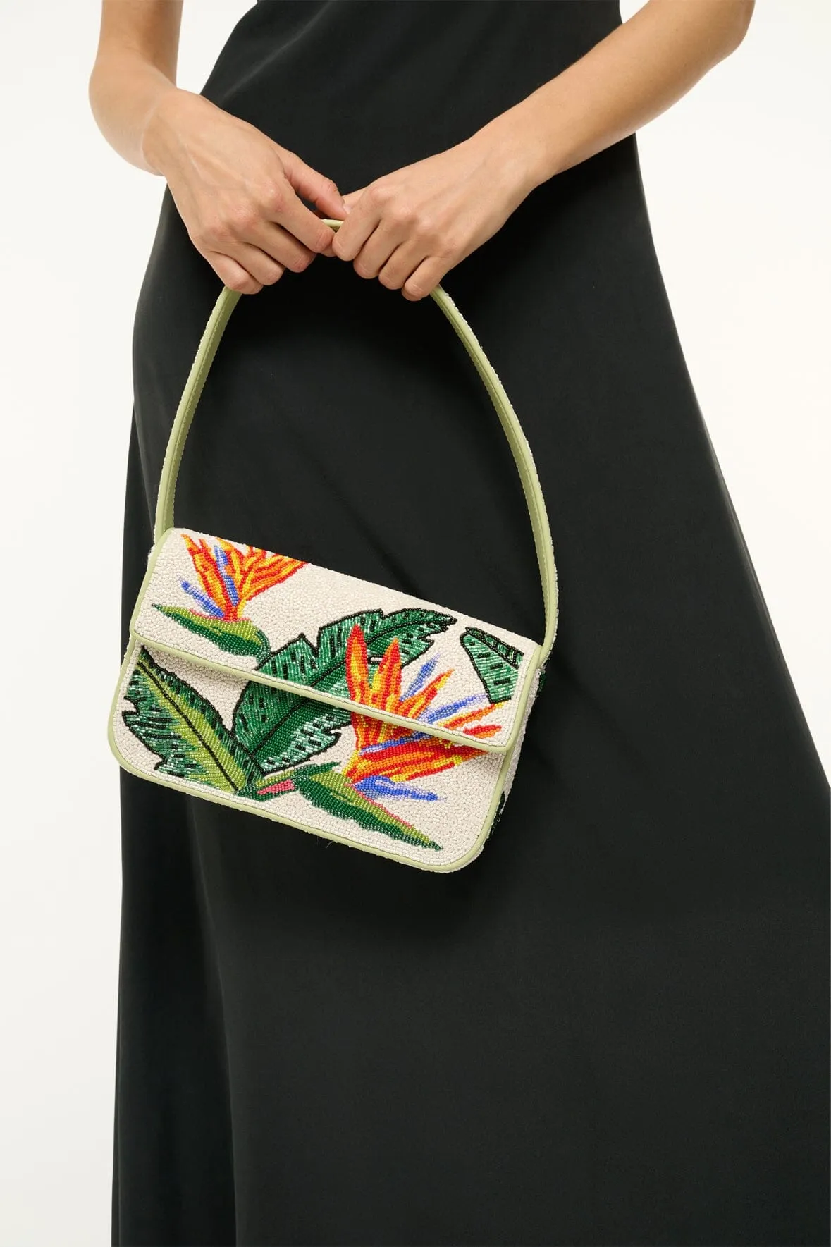 TOMMY BEADED BAG | BIRDS OF PARADISE sold by STAUD product image thumbnail 4