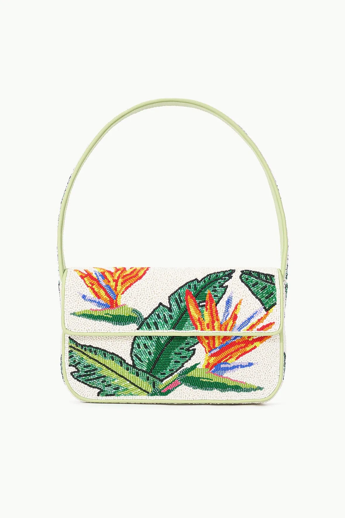TOMMY BEADED BAG | BIRDS OF PARADISE sold by STAUD