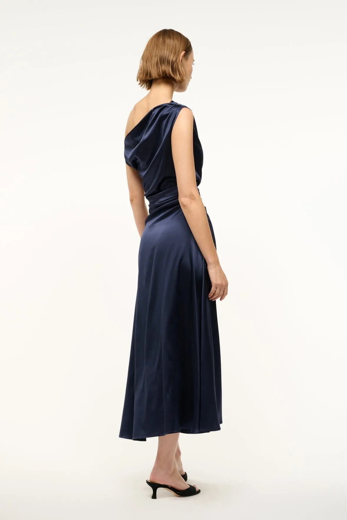PHARE SILK DRESS | NAVY sold by STAUD product image thumbnail 3