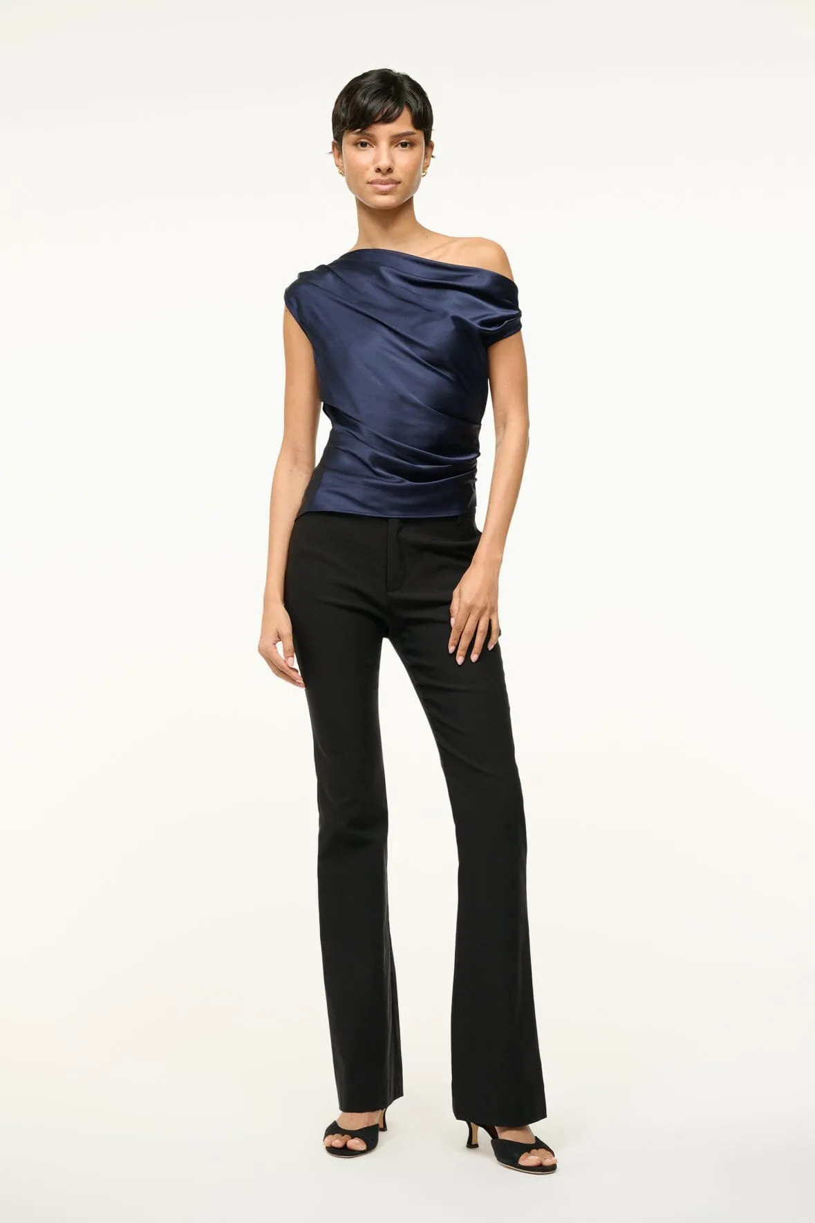 PHARE SILK TOP | NAVY sold by STAUD product image thumbnail 3