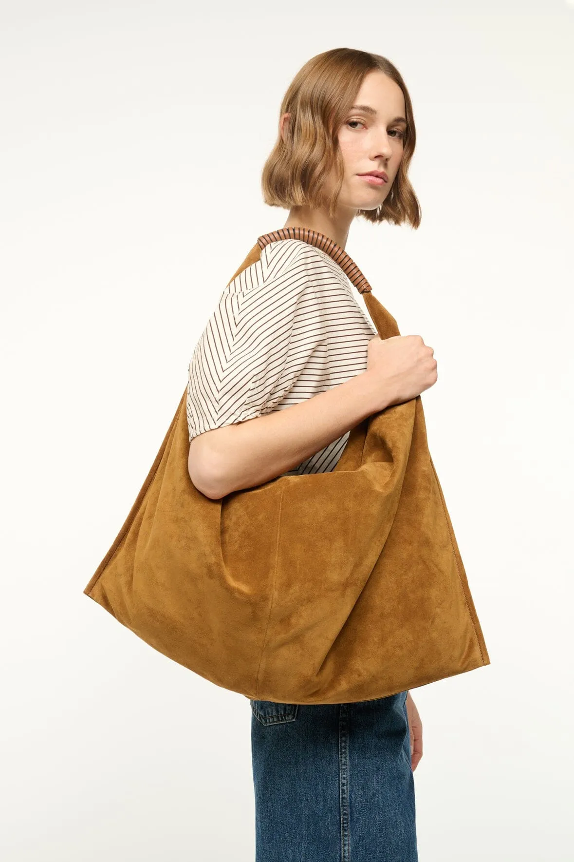 RONNIE BAG | TAN SUEDE sold by STAUD product image thumbnail 4