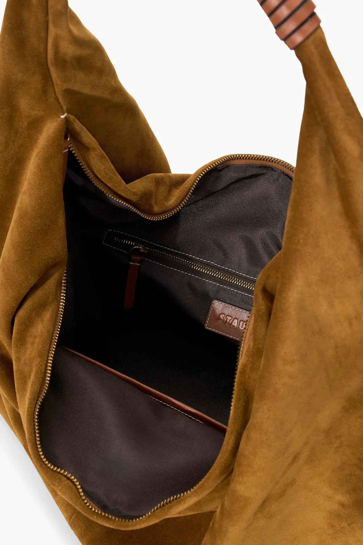 RONNIE BAG | TAN SUEDE sold by STAUD product image thumbnail 5