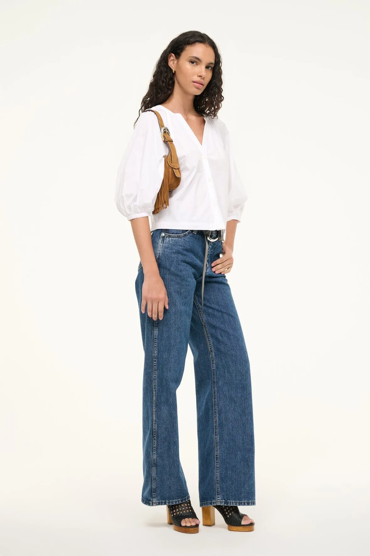 OWEN BAG | TAN FRINGE sold by STAUD product image thumbnail 2