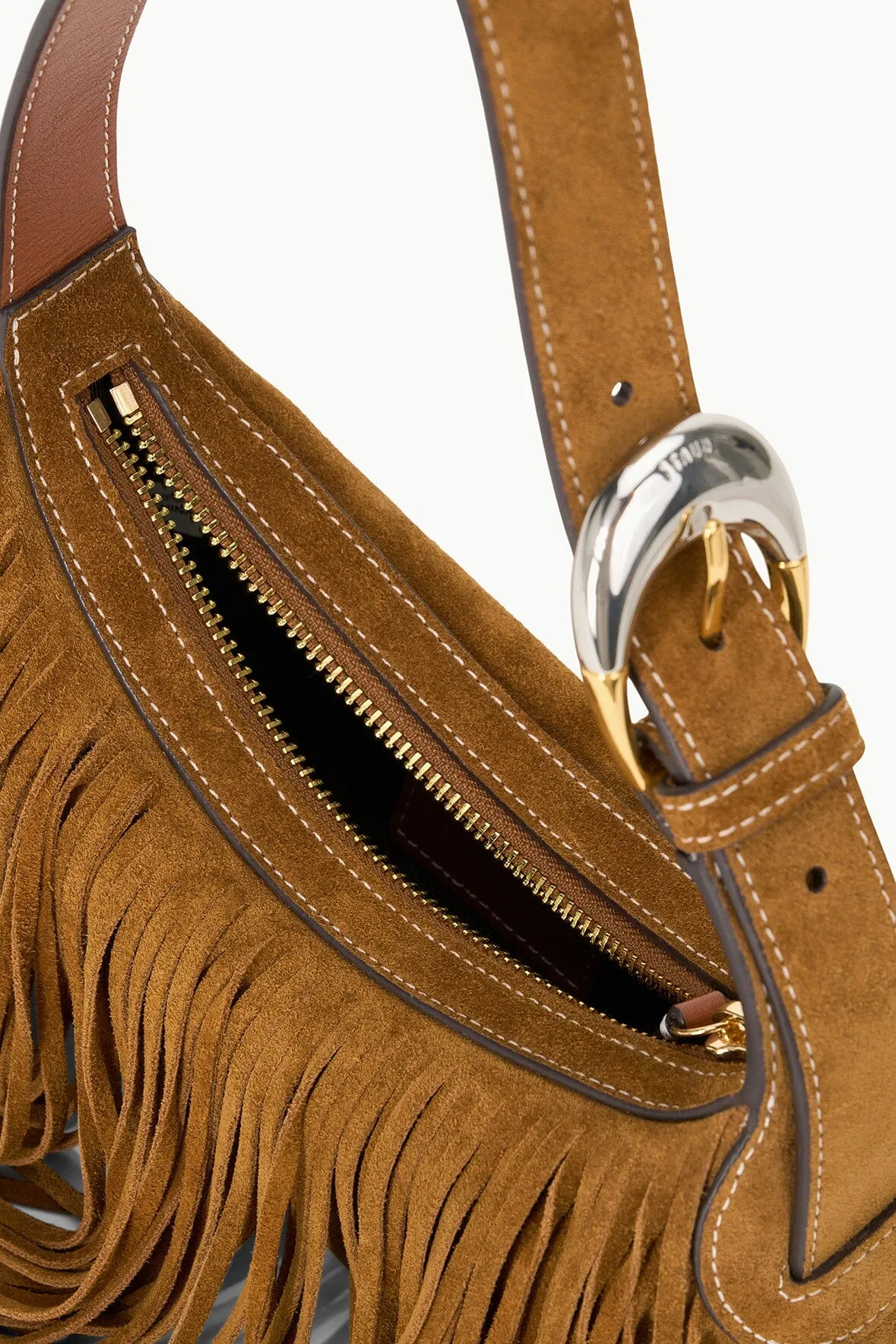 OWEN BAG | TAN FRINGE sold by STAUD product image thumbnail 5