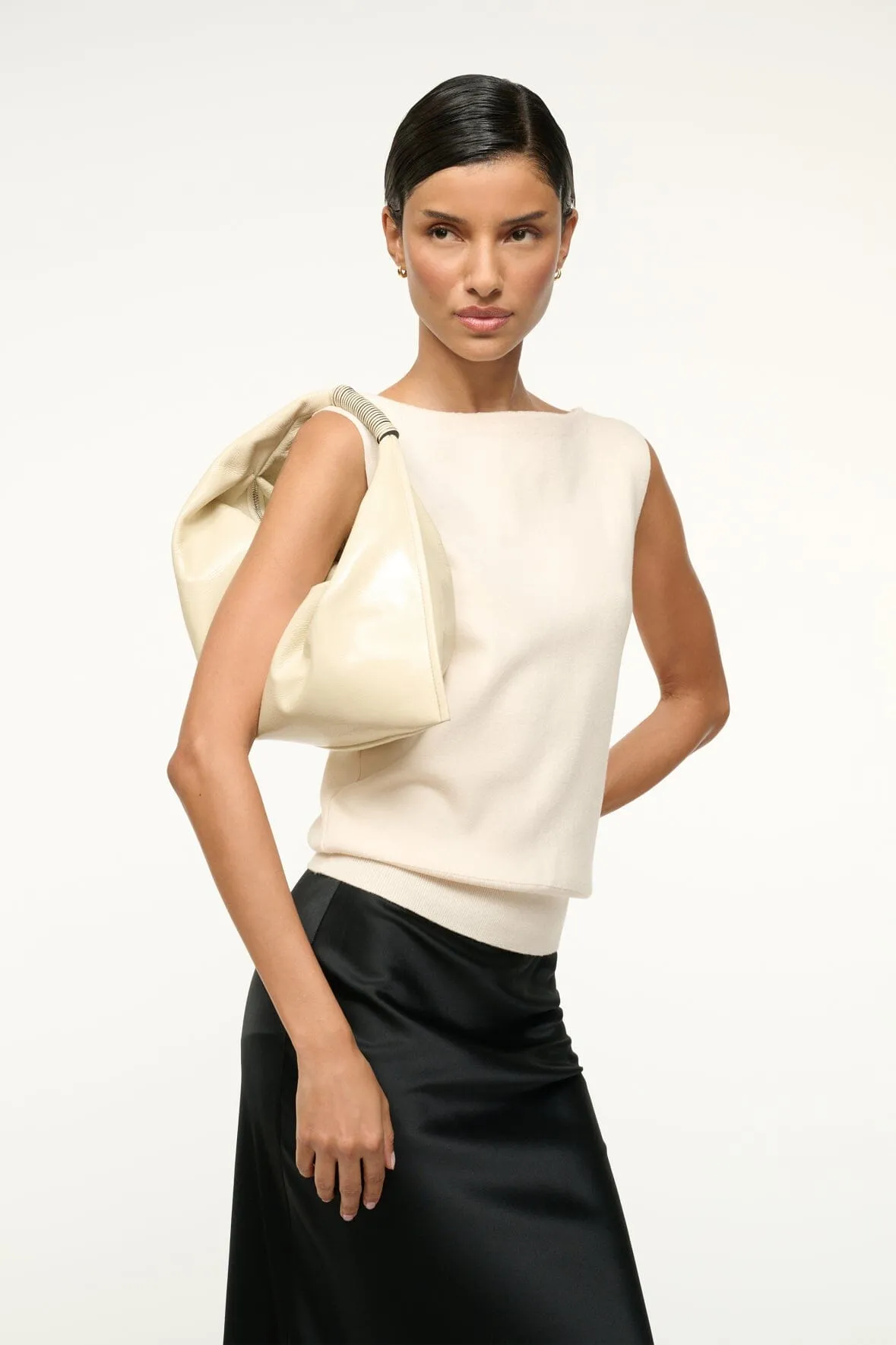 MINI RONNIE BAG | CREAM sold by STAUD product image thumbnail 4