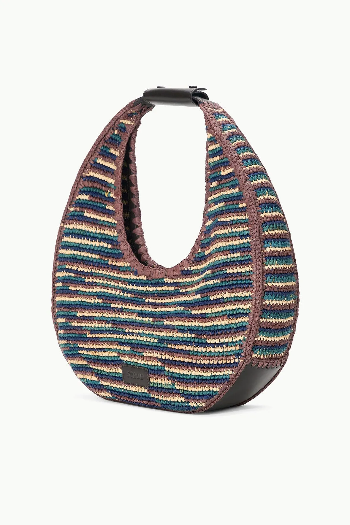 MOON RAFFIA TOTE BAG | MIXED RAFFIA sold by STAUD product image thumbnail 2