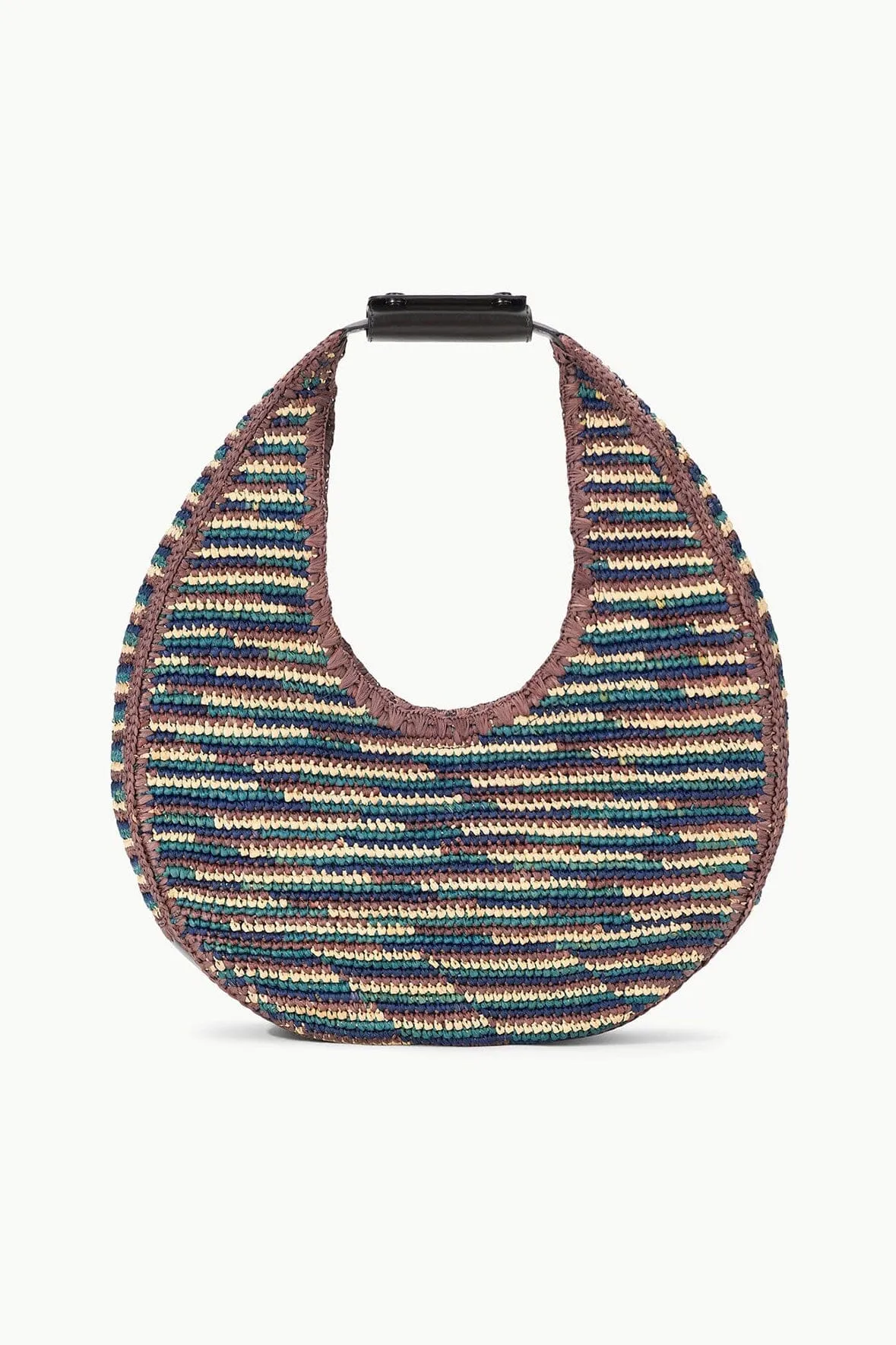 MOON RAFFIA TOTE BAG | MIXED RAFFIA sold by STAUD