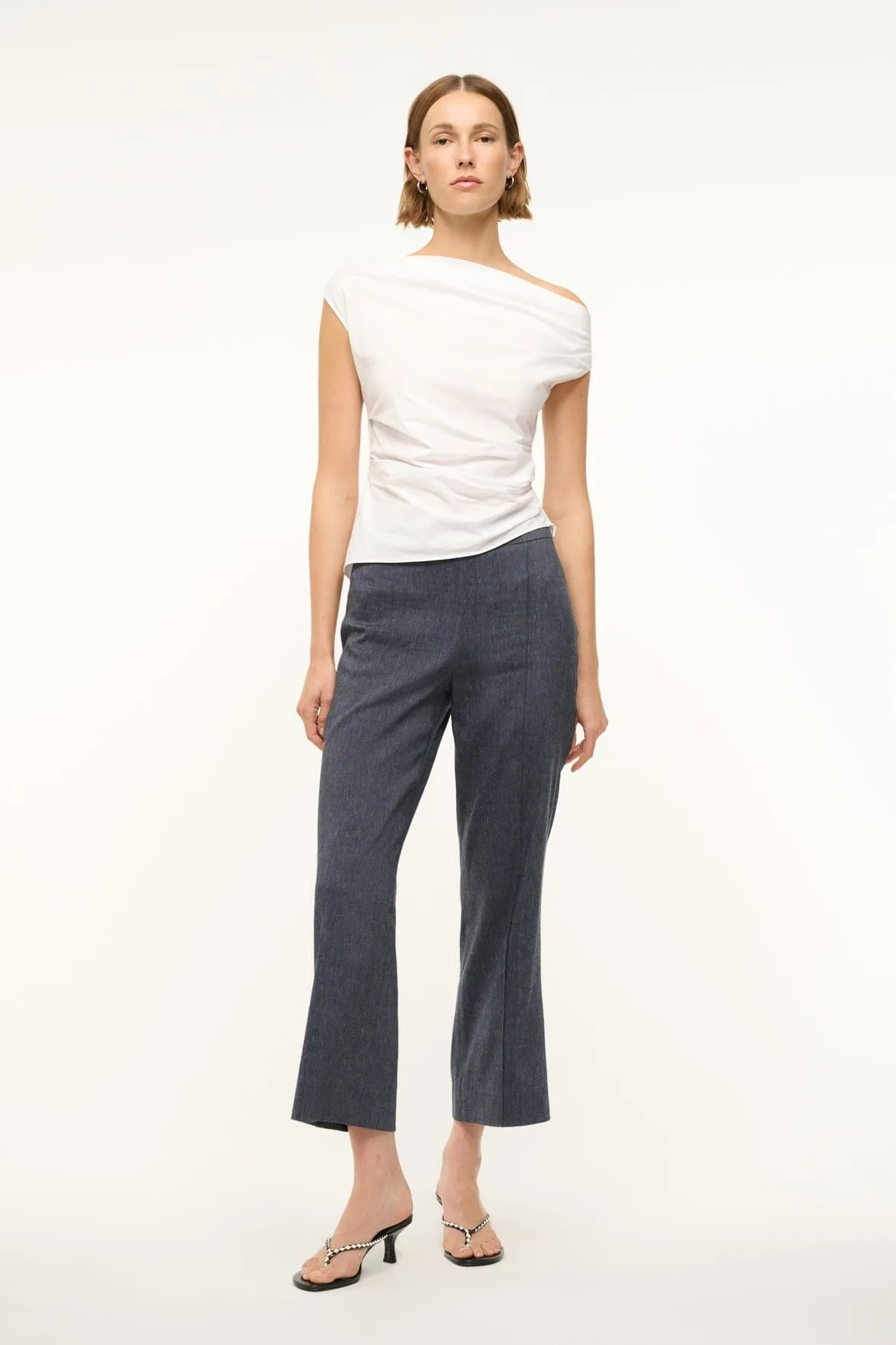 KNACK LINEN PANT | CHAMBRAY sold by STAUD product image thumbnail 2