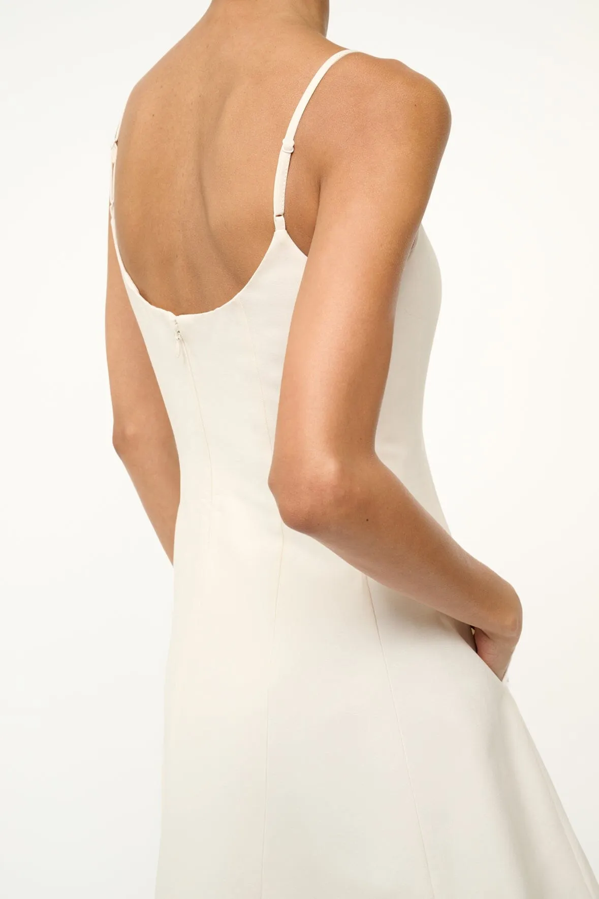 JOY MINI DRESS | IVORY sold by STAUD product image thumbnail 4