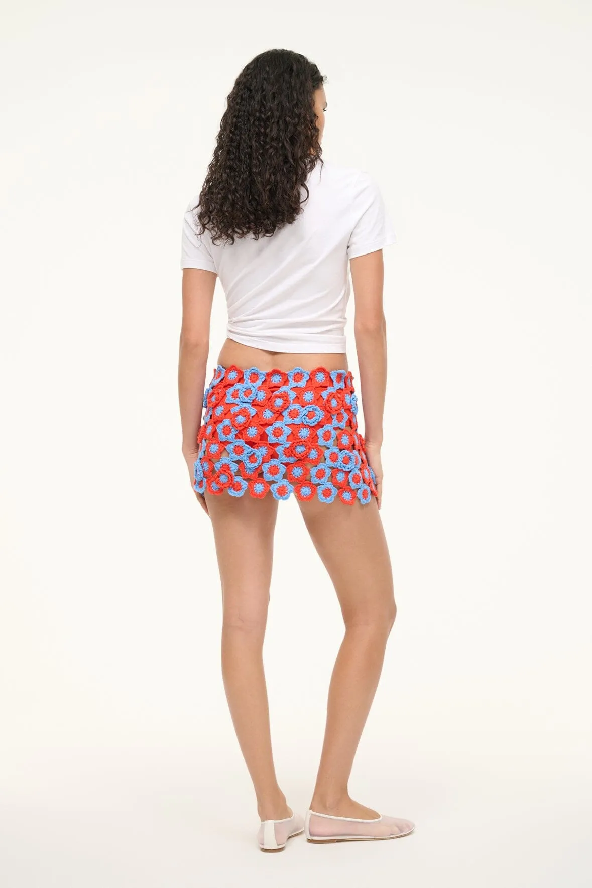 MAGDALENA SKIRT | CAYENNE SKY sold by STAUD product image thumbnail 5