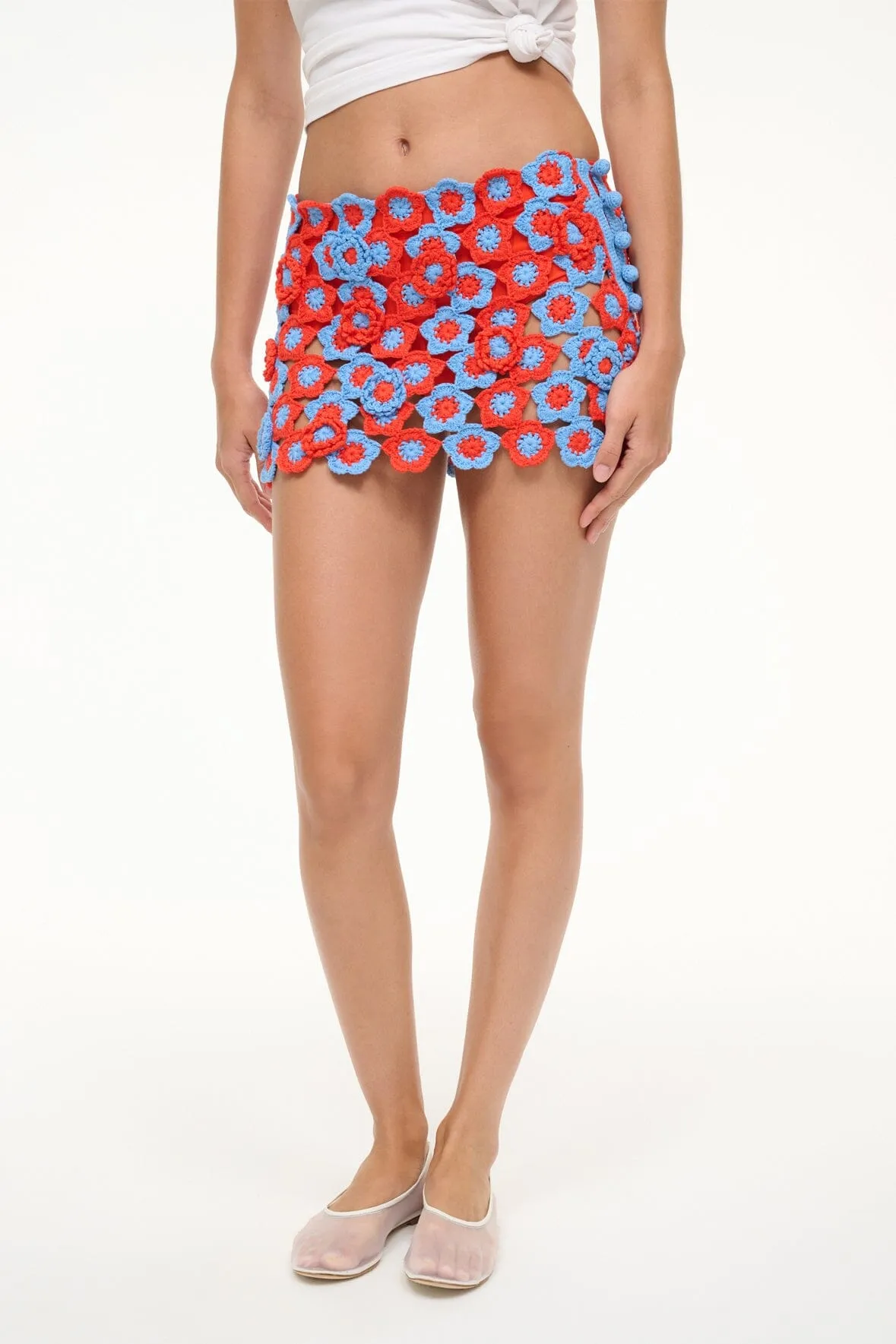 MAGDALENA SKIRT | CAYENNE SKY sold by STAUD product image thumbnail 2