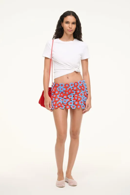 MAGDALENA SKIRT | CAYENNE SKY sold by STAUD