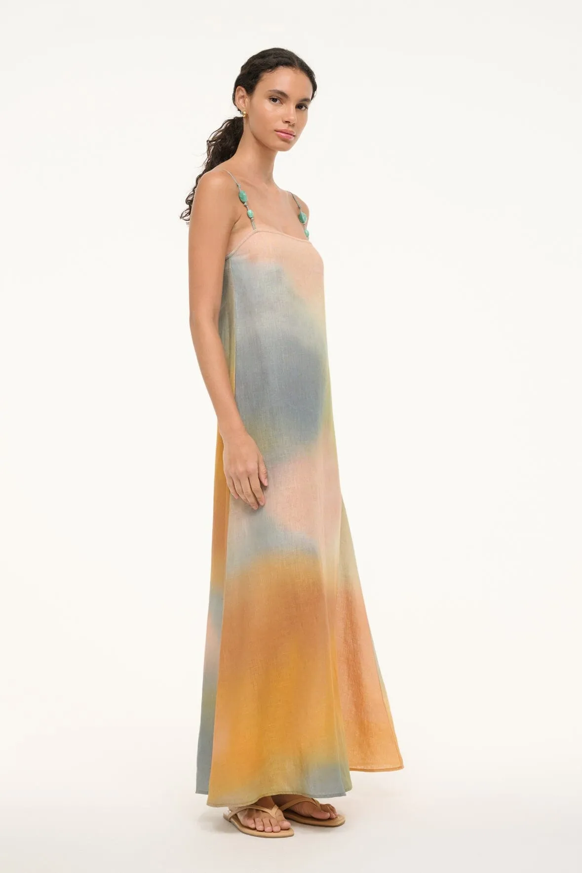 LAURA LINEN DRESS | PASTEL CLOUDS sold by STAUD product image thumbnail 3