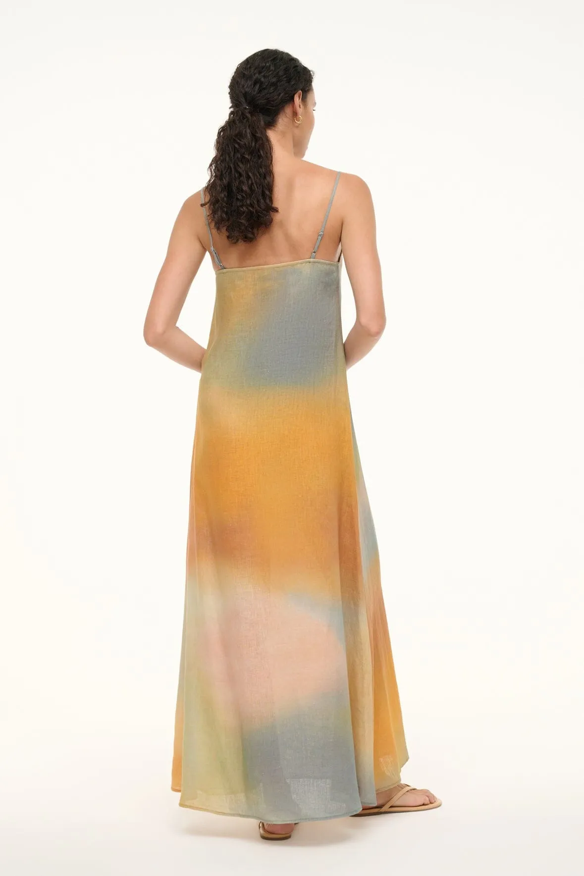 LAURA LINEN DRESS | PASTEL CLOUDS sold by STAUD product image thumbnail 4