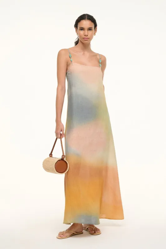 LAURA LINEN DRESS | PASTEL CLOUDS sold by STAUD