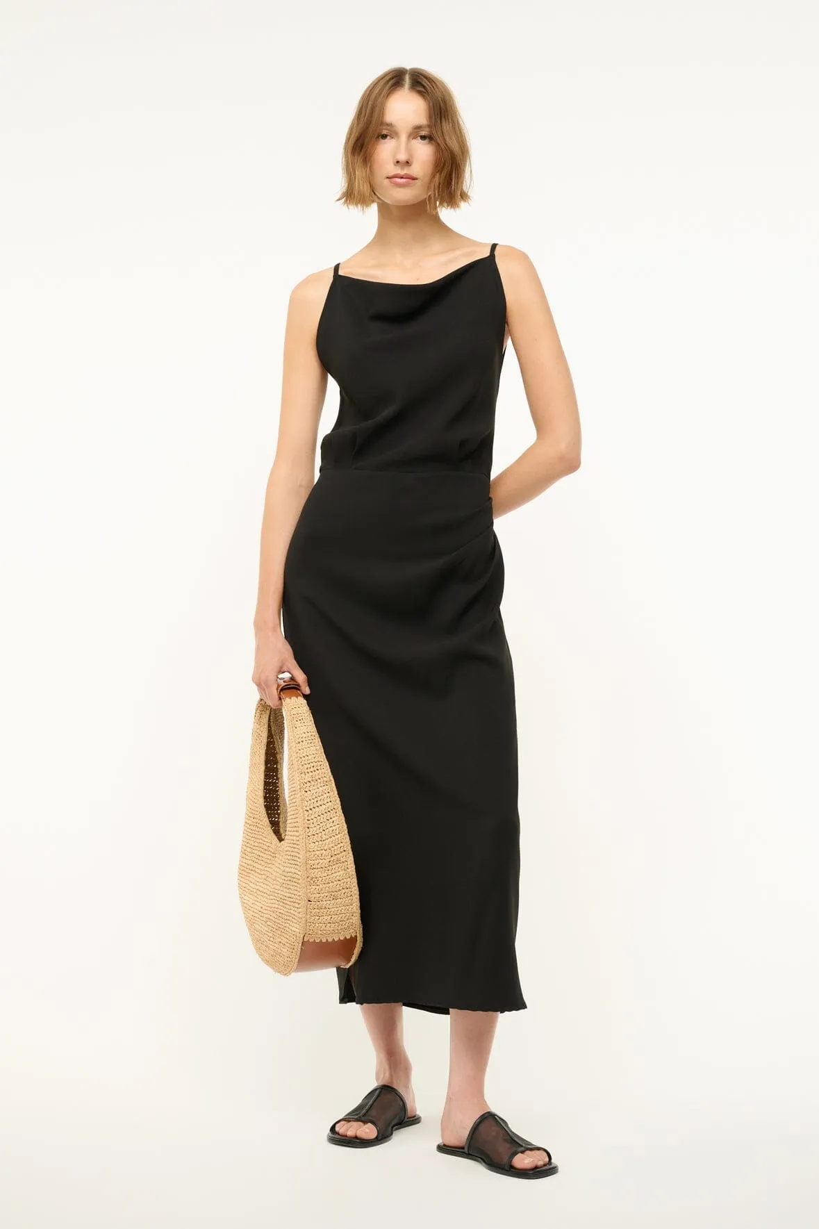 HILDA DRESS | BLACK sold by STAUD product image thumbnail 5