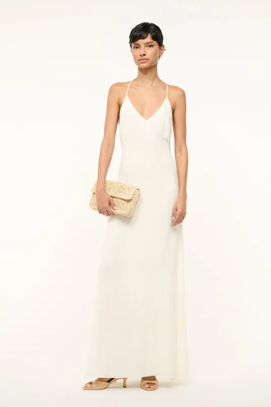 MACHU SILK DRESS | IVORY sold by STAUD