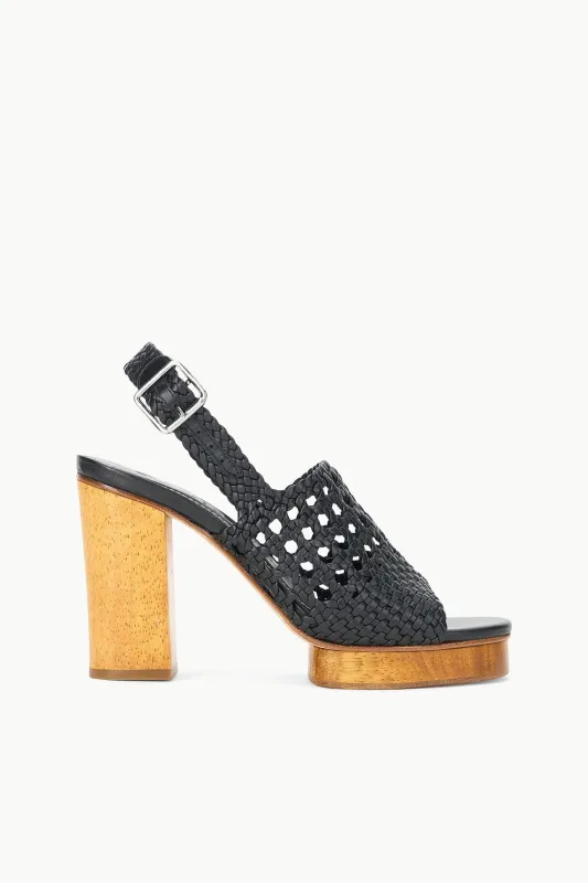 MARTINA PLATFORM | BLACK sold by STAUD