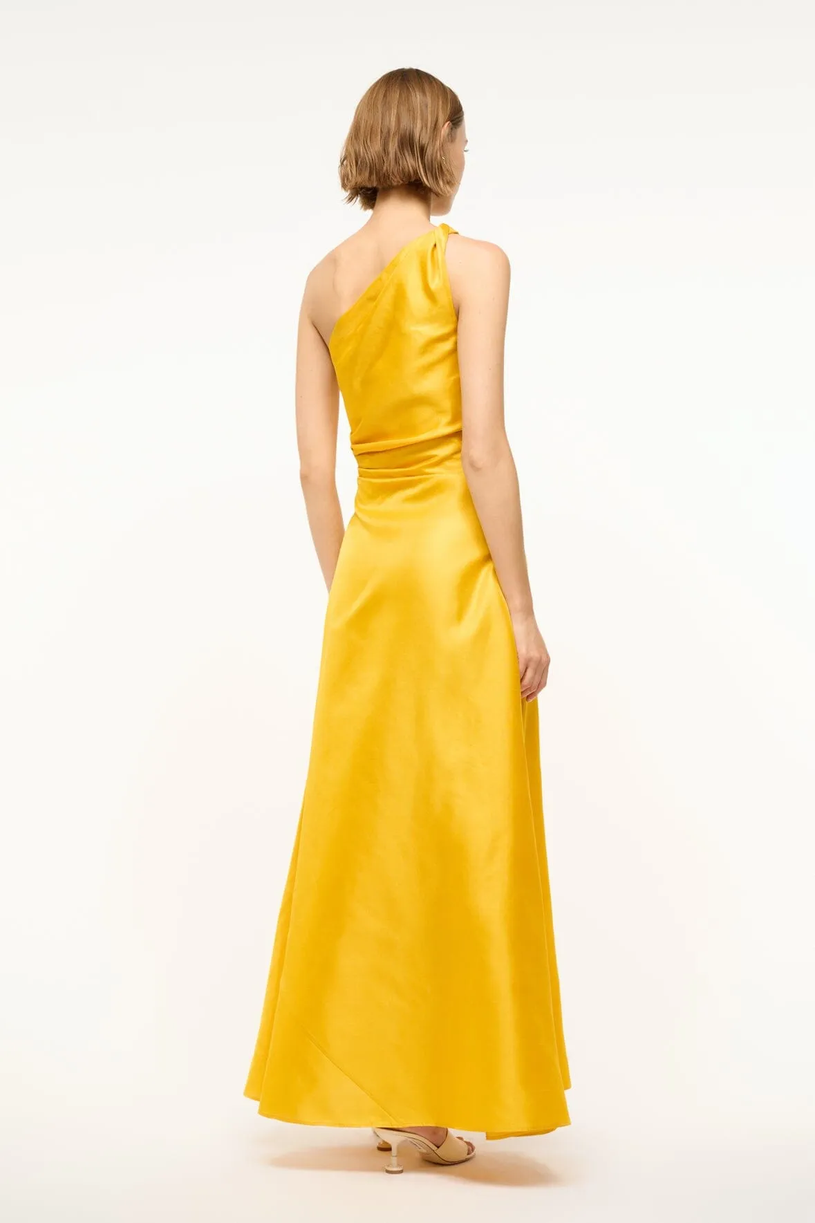 ESTE SILK DRESS | SUNSET GOLD sold by STAUD product image thumbnail 4