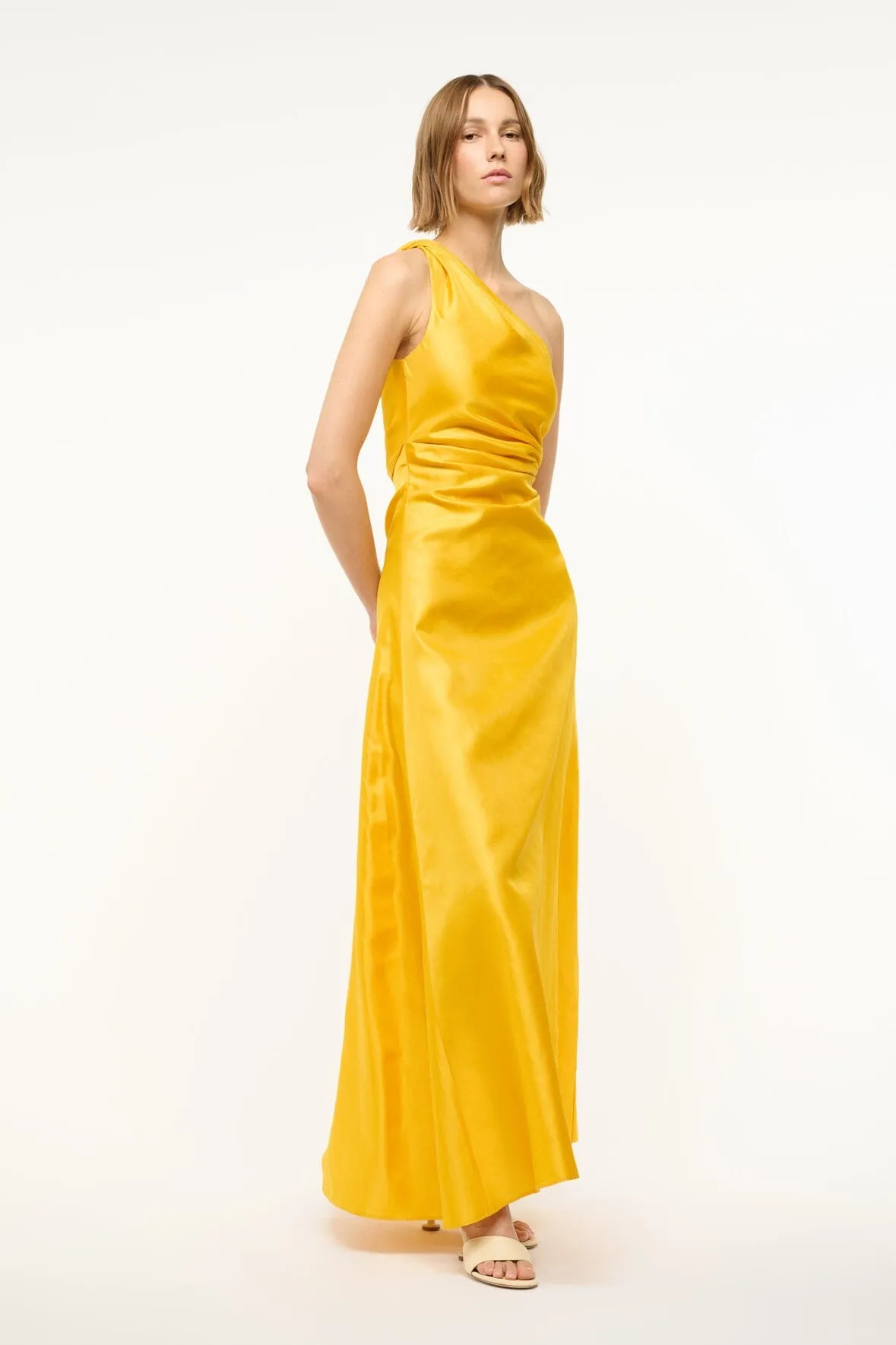 ESTE SILK DRESS | SUNSET GOLD sold by STAUD product image thumbnail 2