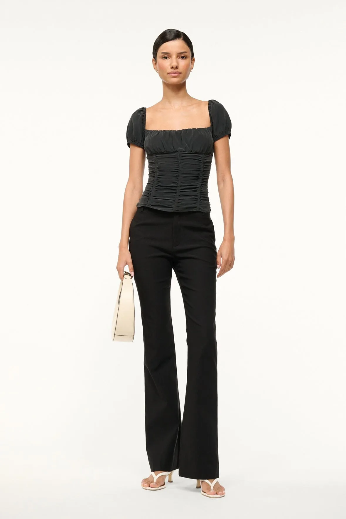 ELBA SILK TOP | BLACK sold by STAUD product image thumbnail 2