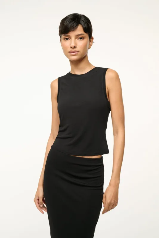 DAVI TANK | BLACK sold by STAUD