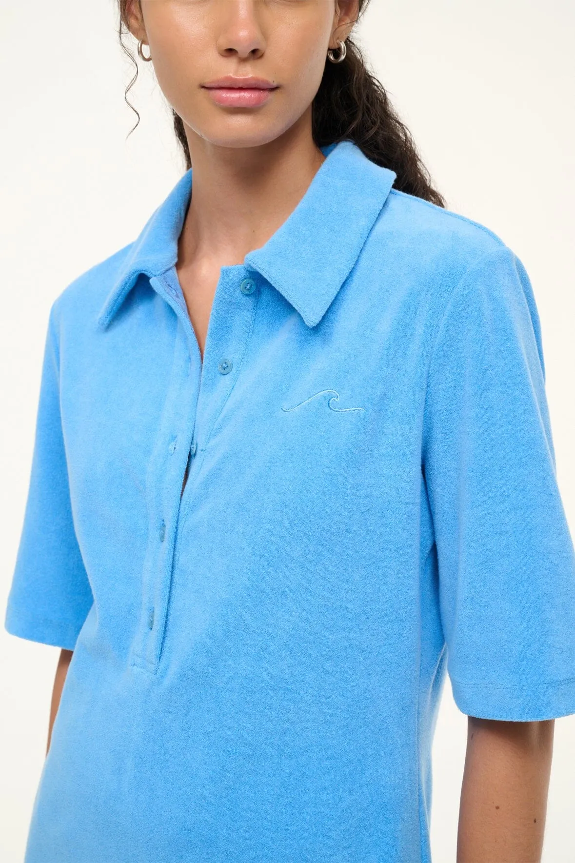 FABIANA COVERUP DRESS | SKY BLUE sold by STAUD product image thumbnail 5