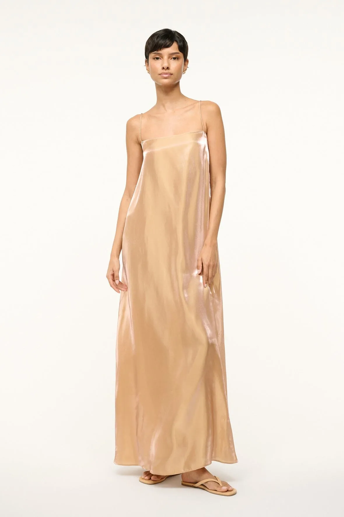 DELFINA DRESS | ROSE GOLD sold by STAUD