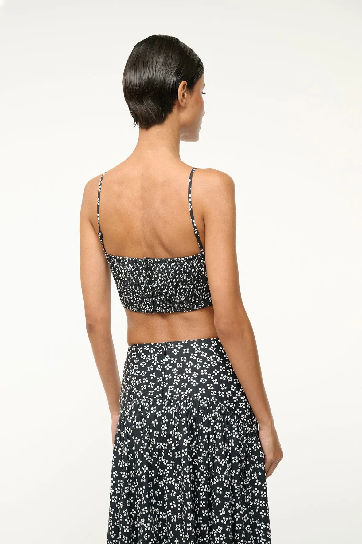 FEDERICO TANK | BLACK WOODBLOCK FLORAL sold by STAUD product image thumbnail 4