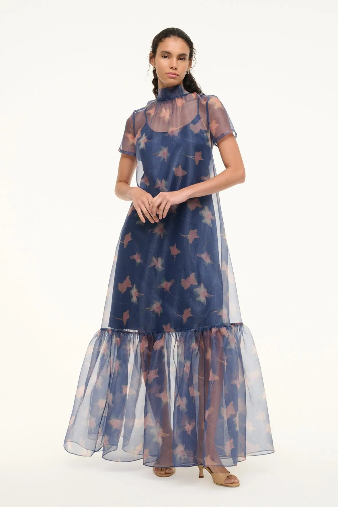 CALLUNA DRESS | BOTANICAL NAVY sold by STAUD product image thumbnail 3