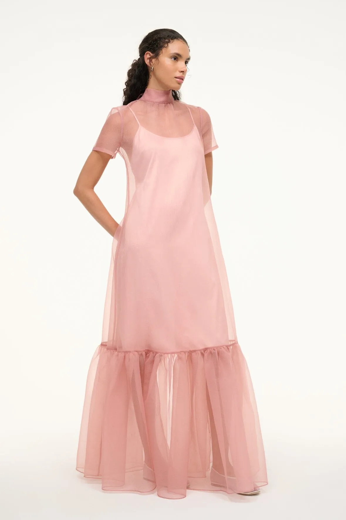 CALLUNA DRESS | MISTY ROSE sold by STAUD product image thumbnail 3